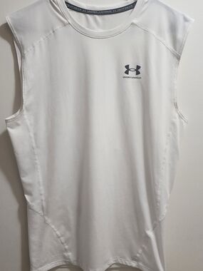 Under Armour HeatGear Compression Tank XL White